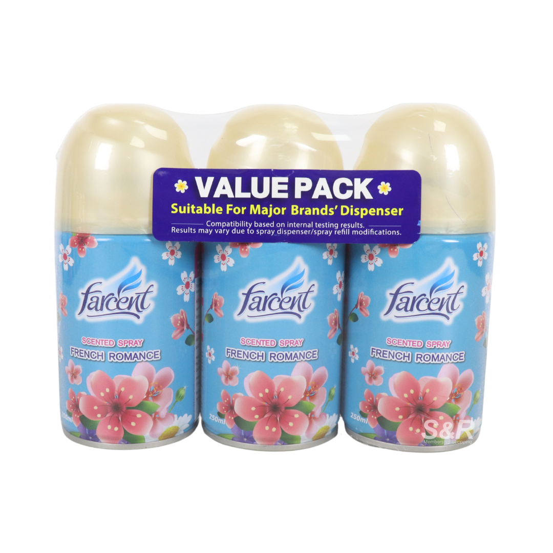 Farcent French Romance Scented Spray 250mL x 3 pieces
